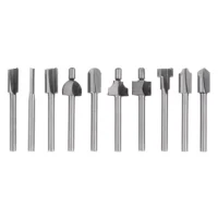 Gasea 10pcs 3mm 1/8 Shank HSS Router Bits Woodworking Tool Fits Dremel Rotary - Image 6