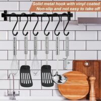 10 Pack 15 cm Large Heavy Duty S Hooks Non Slip Vinyl Coated S Hook for Hanging - Image 2