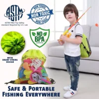 CozyBomB Magnetic Fishing Toys Game Set for Kids for Bath Time Pool Party with - Image 7