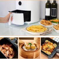 100PCS Round Parchment Paper 4” Non Stick Air Fryer Liners Baking Sheets UK - Image 15