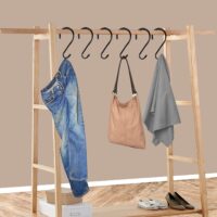 10 Pack 15 cm Large Heavy Duty S Hooks Non Slip Vinyl Coated S Hook for Hanging - Image 4