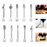 Gasea 10pcs 3mm 1/8 Shank HSS Router Bits Woodworking Tool Fits Dremel Rotary - Image 7