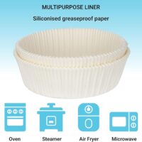 50 Pack Non-Stick Cake Tin Liners, 7" Greaseproof Baking Paper, Round Air Fryer - Image 11