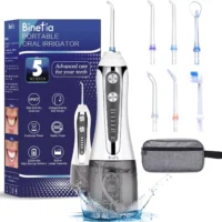 Water Flosser for Teeth Cordless with 5 Modes, Binefia 360Â° Rotation Oral IP - Image 5