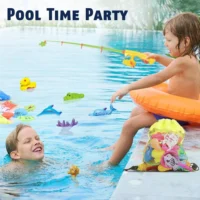 CozyBomB Magnetic Fishing Toys Game Set for Kids for Bath Time Pool Party with - Image 9