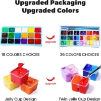 ARTFLY HIMI Gouache Paint Set, 36 Colors x 12ml Twin Jelly 432 ml (Pack of 1) - Image 9