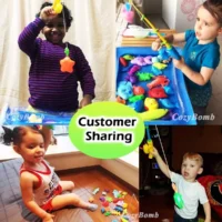 CozyBomB Magnetic Fishing Toys Game Set for Kids for Bath Time Pool Party with - Image 11