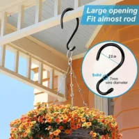 10 Pack 15 cm Large Heavy Duty S Hooks Non Slip Vinyl Coated S Hook for Hanging - Image 9