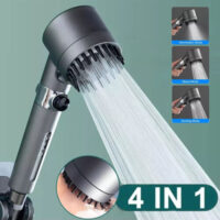 Shower Head Powerful Flow with Beads Filter Pressure Boosting Shower Head - Image 2