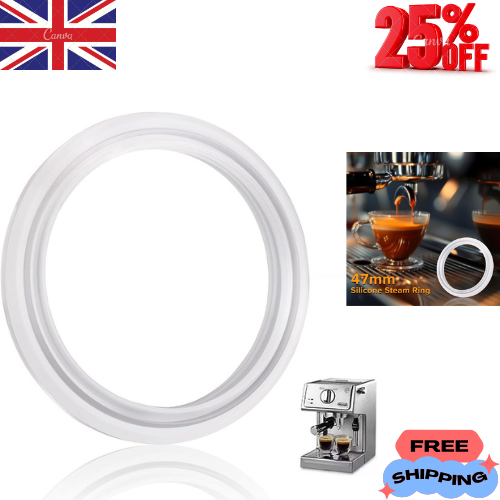 47mm Silicone Steam Ring Gasket – Grouphead Brew Head Seal for Espresso Coffee