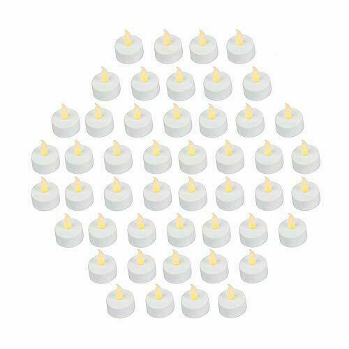 Gold Glass Flameless Battery Candles Flickering with Remote,Timer, Wicking Real
