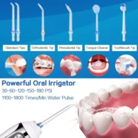 Water Flosser for Teeth Cordless with 5 Modes, Binefia 360Â° Rotation Oral IP - Image 2
