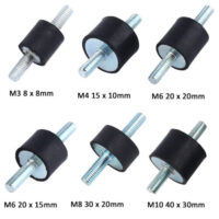4Pcs Rubber Anti Vibration Mounts M6 M8 – Shock Absorber Feet for Car Compressor - Image 8