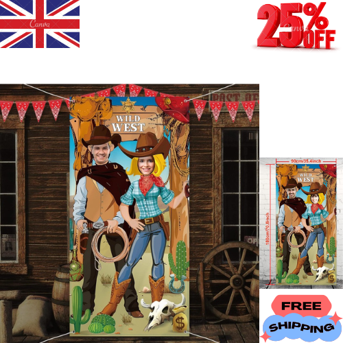 Cowboy Party Decorations Western Party Decorations West Cowboy Photo Booth Prop