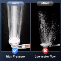 Shower Head Powerful Flow with Beads Filter Pressure Boosting Shower Head - Image 4